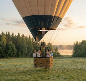 Девичник в Карелии. Приватный комфорт тур: Воздушный шар, Ретропоезд, Рускеала, шхеры
