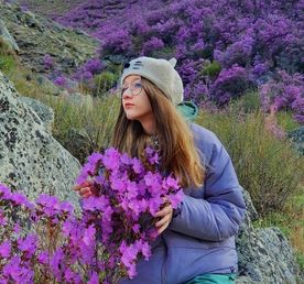 Цветение Маральника + Алтайский Марс на Алтае