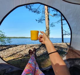 Ладожский берег. Пеший поход с палатками из Санкт-Петербурга