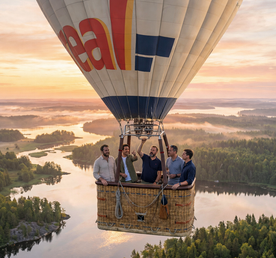 Мужская Карелия. Приватный комфорт тур: воздушный шар, рыбалка, баня, ретропоезд