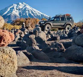 Прогулка к экструзии Верблюд и вулканический пляж Тихого океана