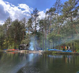 Сплав на байдарках по реке Пра