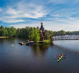 На байдарках по Вуоксе. По Беличьей протоке с трансфером из Петербурга