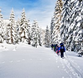 Зимний поход на перевал Дятлова на снегоступах