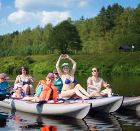 Сплав в Подмосковье в национальном парке 