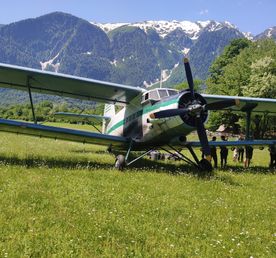 Поход Затерянный мир в Псху с заброской на самолете Ан-2