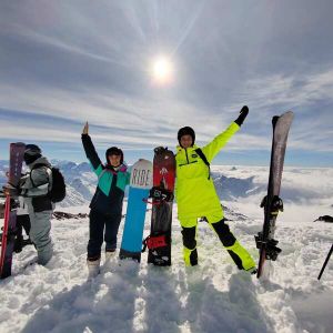 Катаемся на Чегете