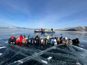 Мыс Хобой. Пересекаем Байкал по льду