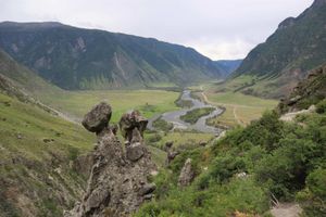 Каменные грибы, Телецкое озеро