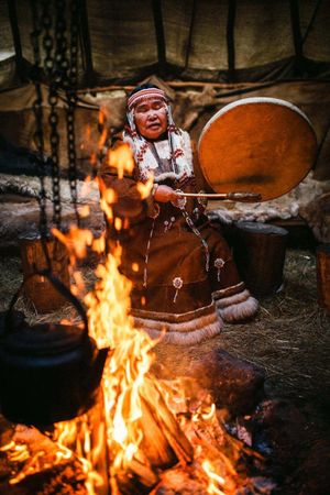 Этнодеревня. Питомник ездовых собак