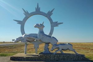 Дорога в Элисту. Пикник и отдых на побережье Волги