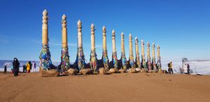 Ольхон. Застывшие волны, ледяные пещеры. Мыс Бурхан