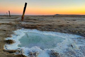 Озеро Баскунчак и гора Богдо