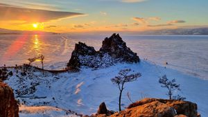 Остров Ольхон. Бурятская деревня