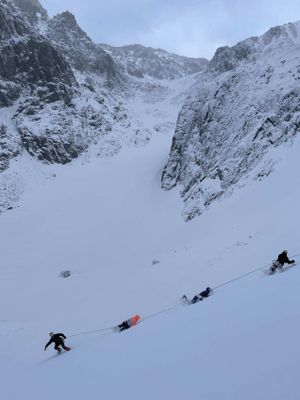 Подъём на ледник Малый Актру, проведение занятий