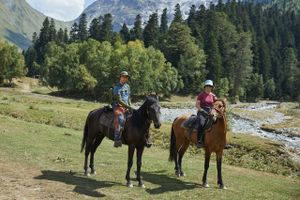 Конный выезд в Софийское ущелье, ночевка в палатке