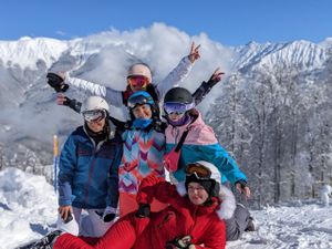 Счастье в горах Красной Поляны: горнолыжный тур