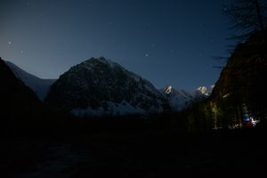 Спуск в альплагерь