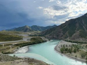 Чуйский тракт, Семинский перевал, переезд в Акташ
