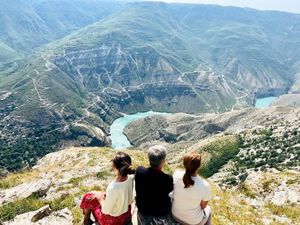 Сулакский каньон, бархан Сары-кум. Возвращение