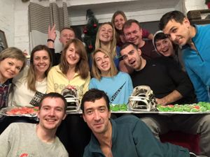 Второй день катания, игры, баня