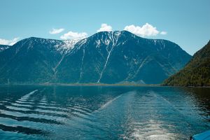 Телецкое на катере