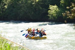 Рафтинг по реке, смотровая Карча-Тебе