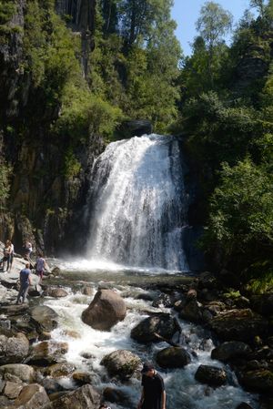 Водопады Телецкого, подъем на вершину горы Кокуя