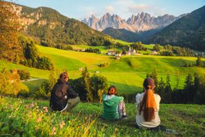 Самый красивый вид доломитовых Альп