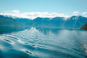 Телецкое на катере