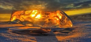 Зимний лёд Байкала. Проживание на турбазе