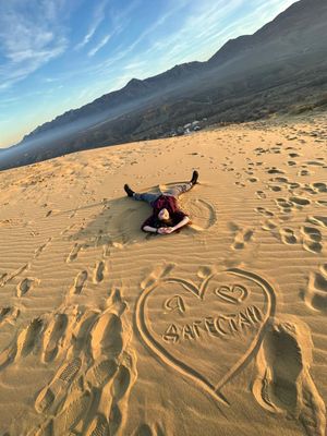 Сулакский каньон и бархан Сарыкум