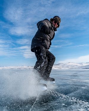Розовый песок о. Огой и пролив Малое море. Иркутск