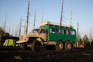 Переезд к вулкану - Авачинский