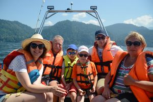 Водопады Телецкого, подъем на вершину горы Кокуя