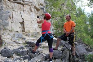 Занятия на склоне. Отдых в лесу