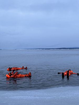 Кандалакша, выезд к морю, прогулка на снегоступах