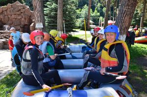 Рафтинг по реке, смотровая Карча-Тебе