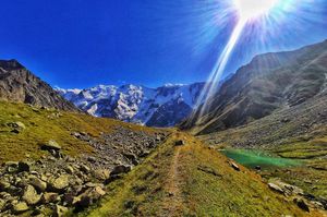 Поход в ущелье Безенги. Водопад Жигинджи