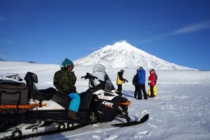Подножие Авачинского вулкана (на снегоходе)