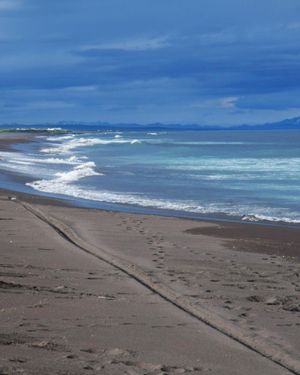 Халактырский пляж Тихого Океана
