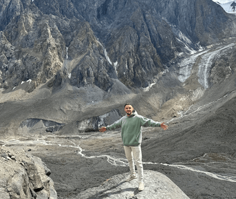 Ледник Актру + Голубое озеро на высоте 2840 метров