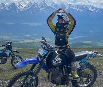 Эндуро тур для начинающих на Алтай. с. Акташ