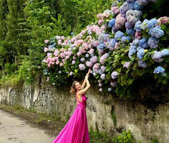 Гортензии и водопады Восточной Абхазии