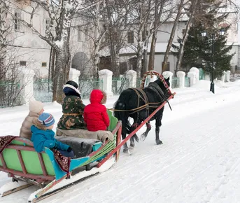 Поезд Зимняя сказка для родителей с детьми