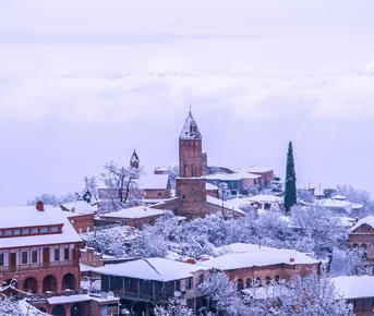 Зимние сказочные узоры в Тбилиси и Кахетии
