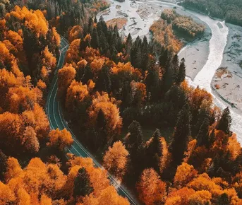 Кавказская Швейцария. Золотая осень в Домбае