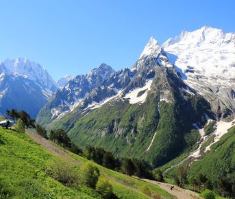 Домбай в июле. Радиалки нетривиальными тропами