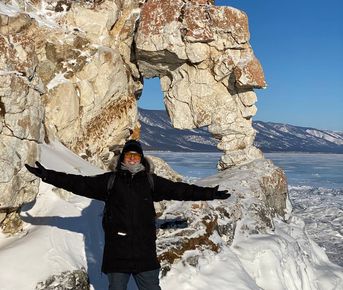 Лед Байкала за 1 день: Малое море, Курма