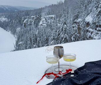 Снегоходный тур к Усьвинским столбам и Каменному городу